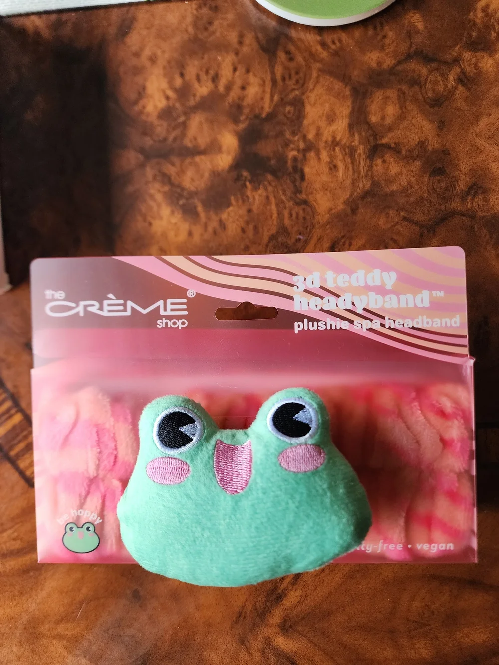 🐸The Crème Shop Pink & Green 3D Teddy Frog Headband